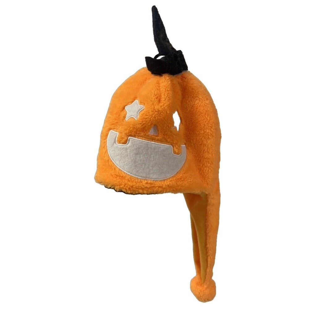 New Kids/Adults Pumpkin Halloween Costume Cosplay Party Plush Warm Hat Cap